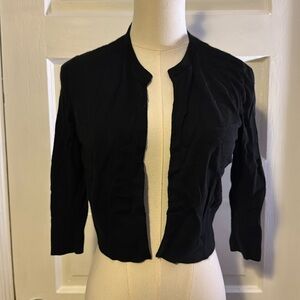Cropped Black Cardigan